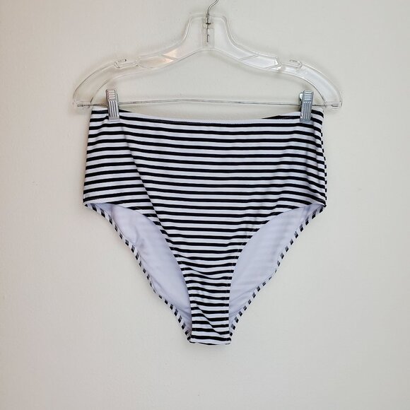 Cupshe Swim high waist striped bikini bottoms - Picture 1 of 6